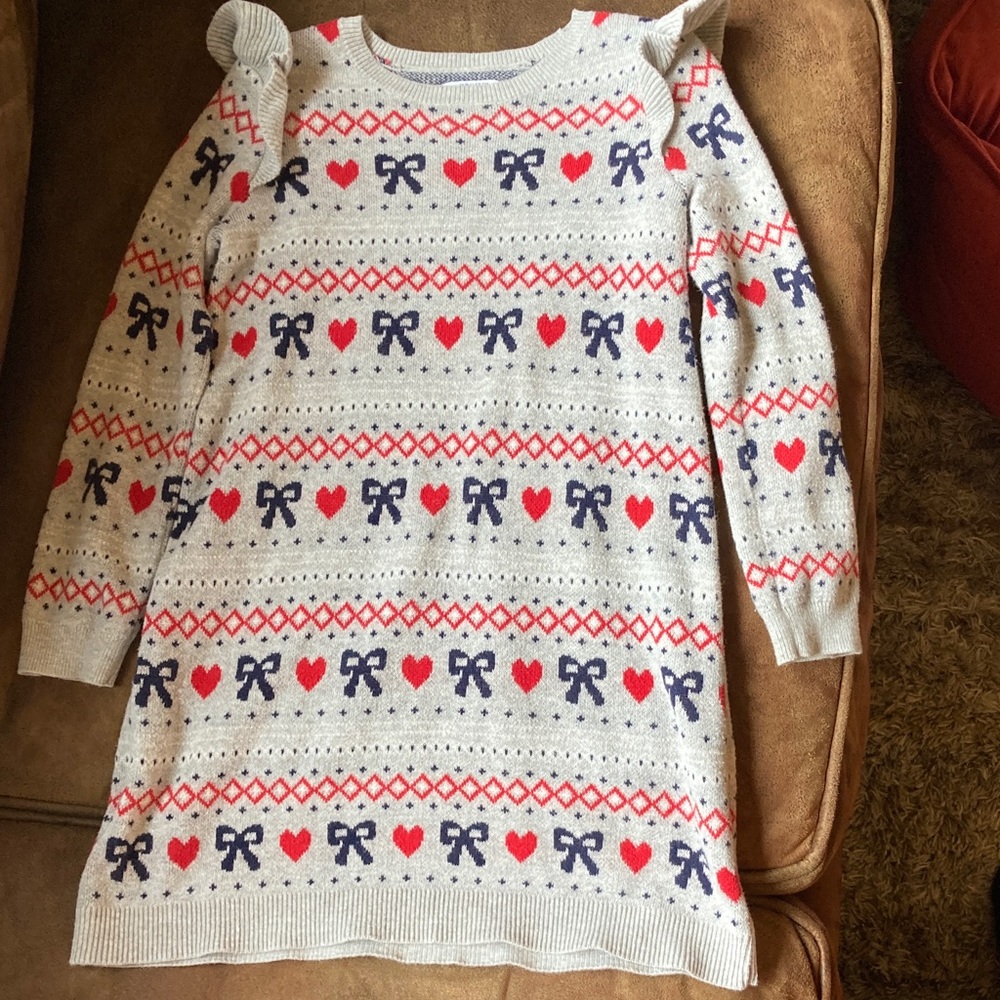 Crown & Ivy Kids Sweater Dress Christmas Holiday
